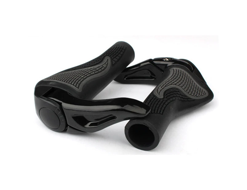 1 Pair Ergonomic MTB Mountain Road Bike Bicycle Anti-Slip Handlebar Grip Covers - Black