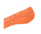 1 Pair Bike Grip Cover Reduce Shock Anti-Slip Ergonomics Handle Bicycle Soft Rubber MTB Road Shockproof Handlebar for Outdoor - Orange