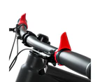 1 Pair Bike Horns Vice Handlebar High Hardness Anti-oxidation Pressure Resistance Horns Vice Bike Handlebar for Mountain Road - Red