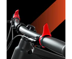 1 Pair Bike Horns Vice Handlebar High Hardness Anti-oxidation Pressure Resistance Horns Vice Bike Handlebar for Mountain Road - Red
