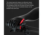 1 Pair Bicycle Vice Bar Anti-Slip Ergonomics Handle Adjustable Bike Handlebar Small Auxiliary End Tools for Outdoor - Red