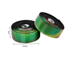 1 Pair Polyurethane Bar Tape Shock Absorbing Anti-skid Gradient Bike Bar Tape for Road Bike - Gradient Color
