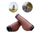 1 Pair Handlebar Protective Cushion Anti-skidding Wear Resistant Cycle Accessory Road Bike Bicycle Protective Sleeve for Bike Decor - Dark Brown