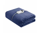 Royal Comfort Thermolux Heated Electric Fleece Throw - Colour: Navy - Size: 160 x 120 cm