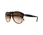 Persol PO649 Sunglasses - Dark Brown Light Brown Tortoise