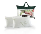 Royal Comfort Bamboo Memory Foam Pillow Twin Pack
