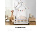 Oikiture Bed Frame Kids Wooden Single Timber House Frame Platform