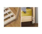 Oikiture Montessori Kids Bed Frame Wooden House Frame