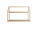 Oikiture Montessori Kids Bed Frame Wooden House Frame