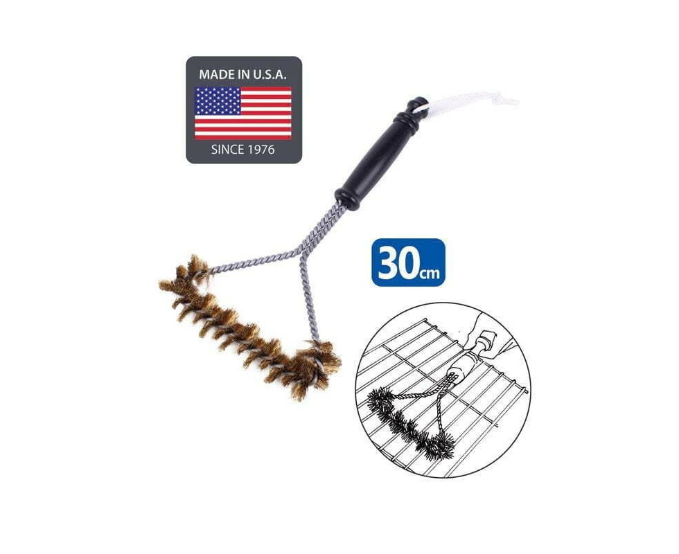 White Magic 30cm Brass Spiral Barbecue/BBQ Grill Cleaning Brush Cleaner Small