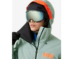 Helly Hansen Womens Snow W Powderqueen 3.0 Jacket, Jade 2.0 Me - 406 Jade 2.0 ME