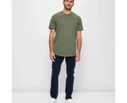 Target Australian Cotton Curved Hem T-Shirt - Green