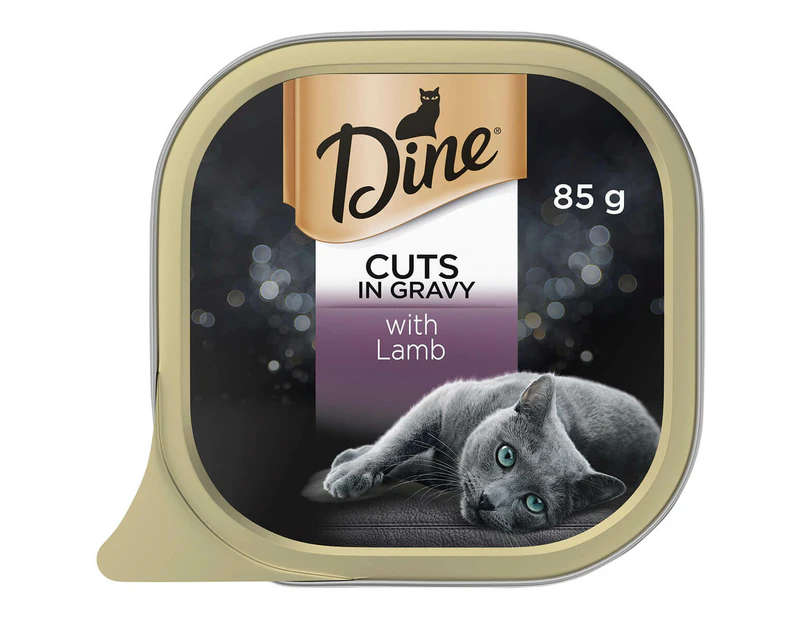 Dine Daily Variety Lamb Cuts In Gravy Wet Cat Food Tray 85g