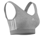 Adidas Women's Essentials 3-Stripes Crop Top - Medium Grey Heather/White