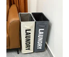 Foldable Laundry Washing Clothes Storage Hamper Basket Bin Toys Bathroom Organiser Black