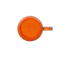 Kinto Cast Amber 1.2L/24cm Water Glass Jug Pitcher Container w/Lid/Handle Orange