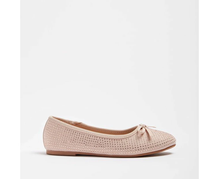 Target Youth Diamante Ballet Flats - Pink