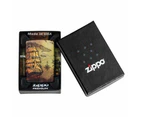 Zippo White Matte 540 Color Windproof Lighter - Old Nautical