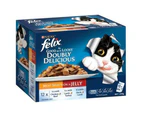 Felix Doubly Delicious Meat Wet Cat Food 12X85G