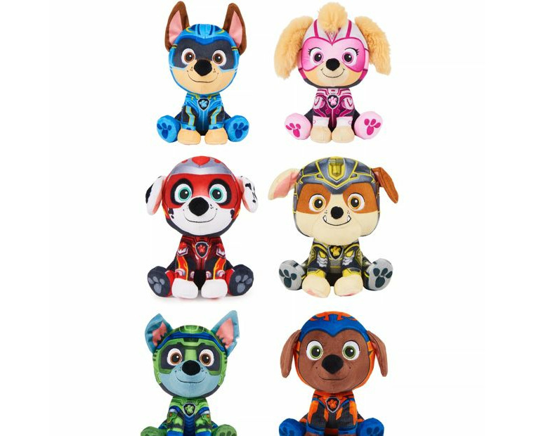 PAW Patrol: The Mighty Movie, Mighty Pups Chase Plush Toy, 7-Inch Tall,  Premium Stuffed Animals, Kids Toys for Boys and Girls 3+