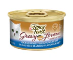 Fancy Feast Gravy Lovers Ocean Whitefish & Tuna Feast Wet Cat Food 85g