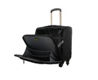 Pierre Cardin 4-Wheel Mobile Office/Cabin Case Travel Luggage Suitcase - Black