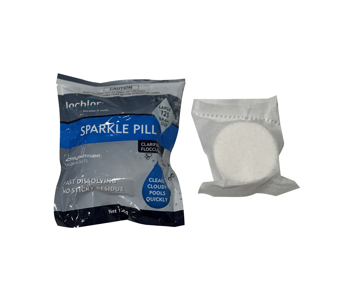 Pool Water Clarifier Lo Chlor Sparkle Pill Tablet 125g