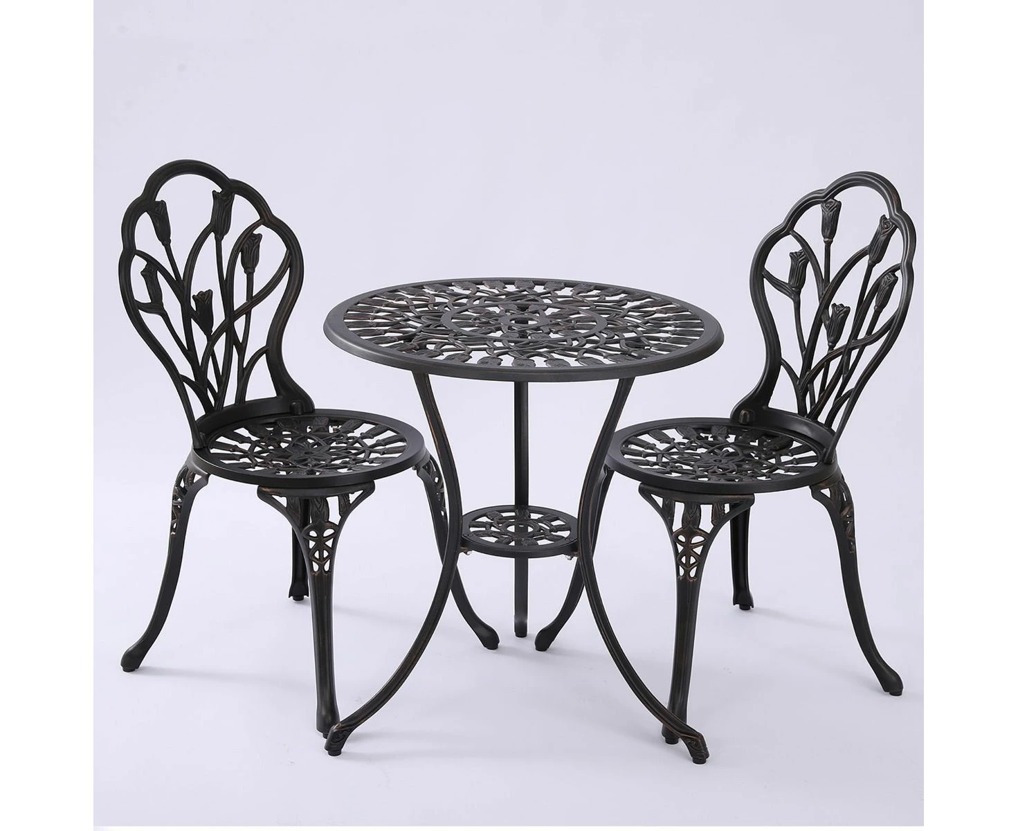 2 Seater Dominique Cast Aluminium Bistro Set