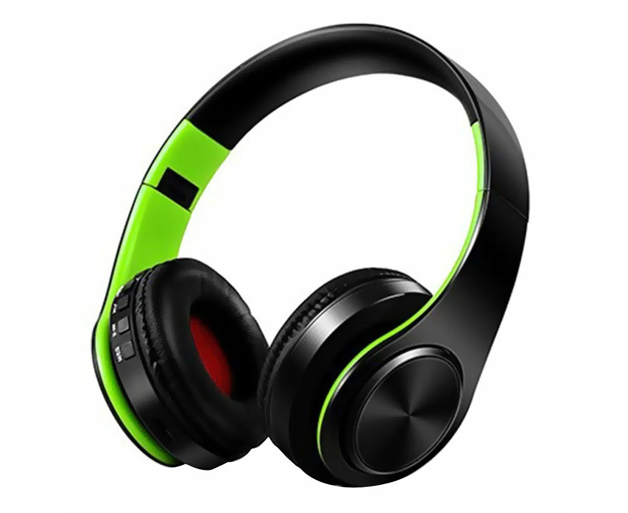 Foldable Wirless Bluetooth Headphones - Green