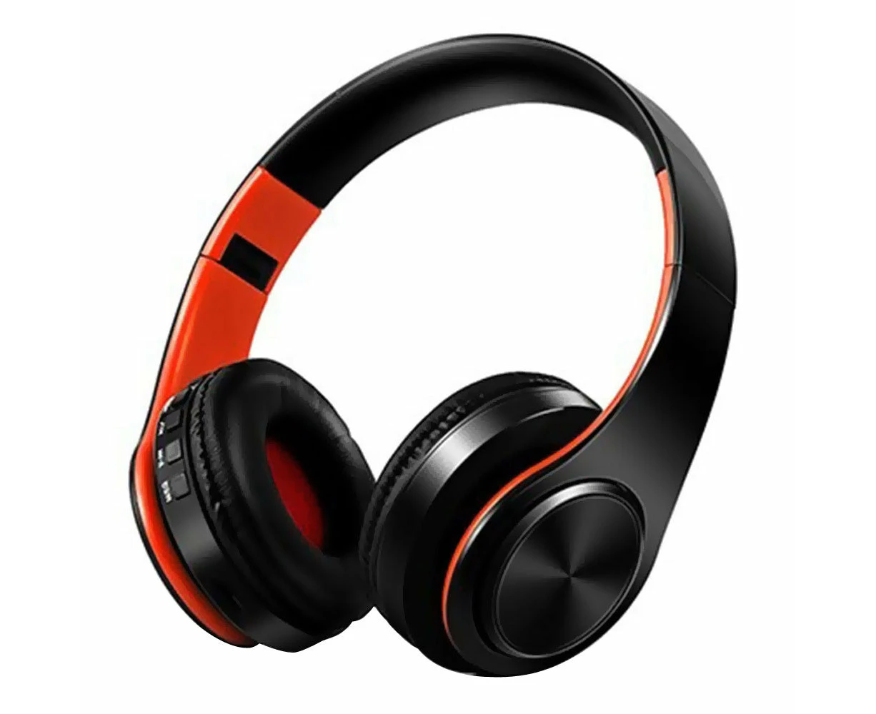 Foldable Wirless Bluetooth Headphones - Orange