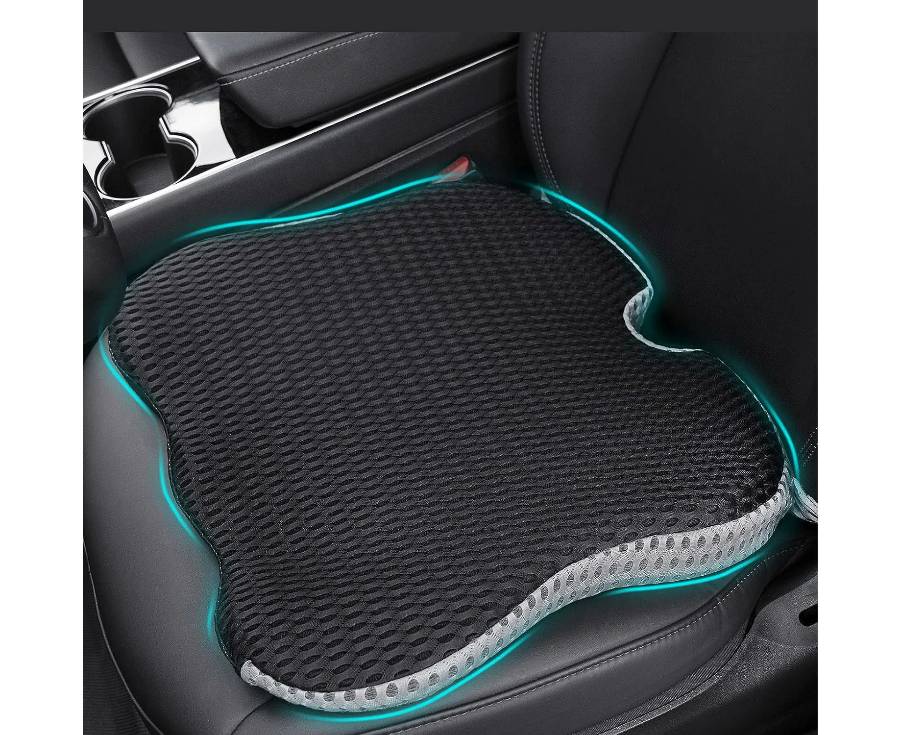 2023 Upgrades Car Coccyx Seat Cushion Pad for Sciatica Tailbone Pain Relief, Heightening Wedge Booster Seat Cushion for Short People