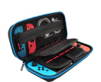 Switch Carrying Case Compatible with Nintendo Switch/Switch OLED, with 20 Games Cartridges Protective Hard Shell Travel Carrying Case Pouch-Blue