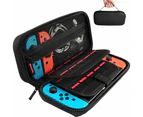 Switch Carrying Case Compatible with Nintendo Switch/Switch OLED, with 20 Games Cartridges Protective Hard Shell Travel Carrying Case Pouch-Black