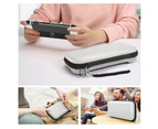 Switch Carrying Case Compatible with Nintendo Switch/Switch OLED, with 20 Games Cartridges Protective Hard Shell Travel Carrying Case Pouch-White