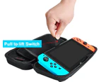 Switch Carrying Case Compatible with Nintendo Switch/Switch OLED, with 20 Games Cartridges Protective Hard Shell Travel Carrying Case Pouch-Black