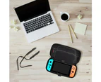 Switch Carrying Case Compatible with Nintendo Switch/Switch OLED, with 20 Games Cartridges Protective Hard Shell Travel Carrying Case Pouch-Black