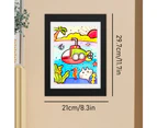 11.8x8.3in 2PCS kids Art Frames,Kid Artwork Projects Frames Changeable Kids Artwork Frames Front Opening Art Display Frame -White