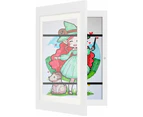 11.8x8.3in 2PCS kids Art Frames,Kid Artwork Projects Frames Changeable Kids Artwork Frames Front Opening Art Display Frame -White