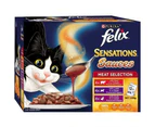 Felix Sensations Sauces Meat Selection Wet Cat Food 12X85G