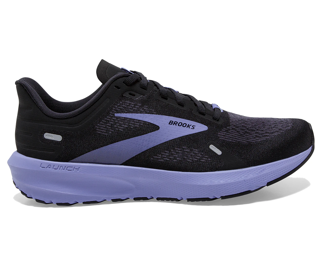 Brooks Women's Launch 9 Running Shoes - Black/Ebony/Purple