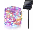 Extra-Long Solar String Lights Outdoor, 240 LED Solar Lights Outdoor, Waterproof Copper Wire 8 Modes Solar Fairy Lights for Garden Patio Tree Christmas Par