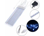 Meteor Shower Rain Lights, Valentine Lights 30cm 8 Tubes 144 LED Icicle light Snow Falling Christmas Lights Outdoor Raindrop Lights, Xmas Wedding Party Tre