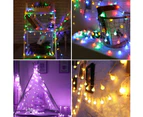 Globe String Lights 32.8ft 100 Led, Indoor String Lights Bedroom, 8 Modes Fairy Lights Plug in, Extendable Outdoor Decorative Lights for Christmas Decorati