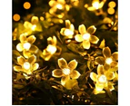 String Lights for Girl Bedroom, Fairy Lights 19.68 Feet 60 LEDs USB and Battery Operated Decorative Lights Indoor Outdoor-Cherry Flower