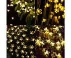 String Lights for Girl Bedroom, Fairy Lights 19.68 Feet 60 LEDs USB and Battery Operated Decorative Lights Indoor Outdoor-Cherry Flower