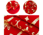 Merry Christmas in Gold Tree Skirt with Christmas Stocking for Xmas New Year Holiday Decorations Indoor Or Outdoor -48"