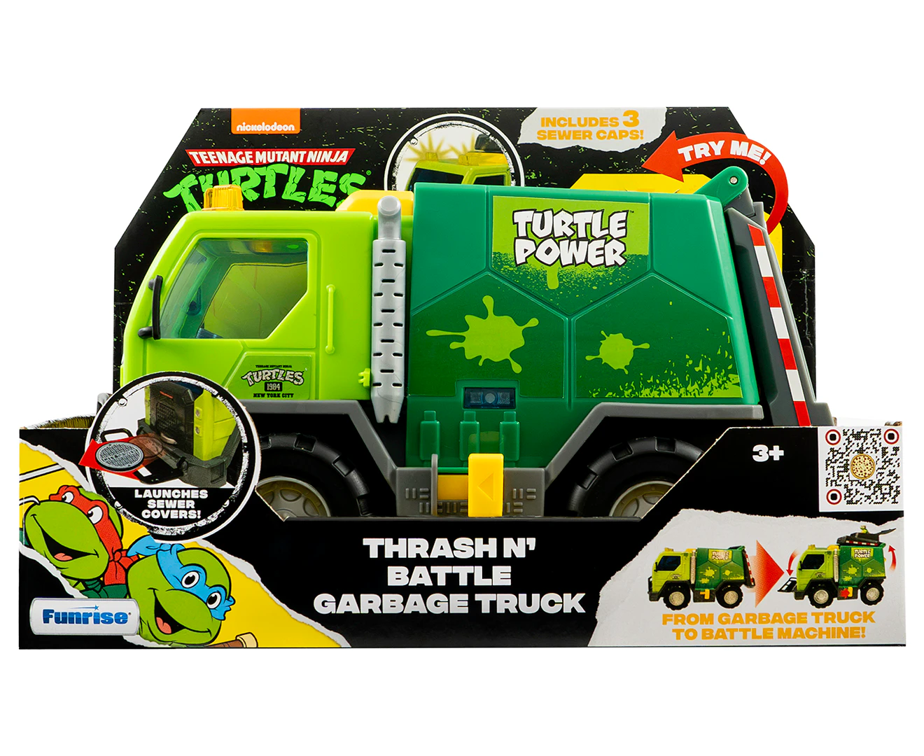 Teenage Mutant Ninja Turtles Thrash N' Battle Garbage Truck Toy