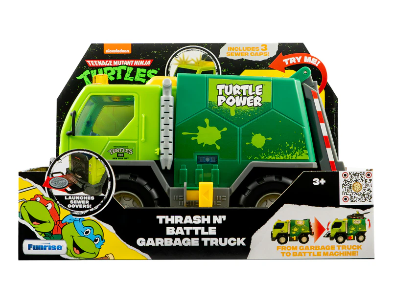 Teenage Mutant Ninja Turtles Thrash N' Battle Garbage Truck Toy