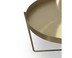 BELLA | BURNISHED GOLD COFFEE TABLE