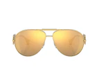 Versace VE2249 10027P Gold / Brown Mirror Sunglasses